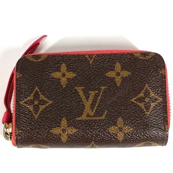 Louis Vuitton Handbags - LOUIS VUITTON M61540 Monogram Mule cult Business Card Case Coin Purse Brown/pink